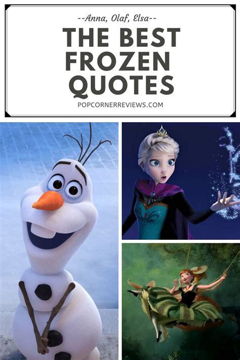 The Best Frozen Quotes from Anna, Elsa, and Olaf – Popcorner Reviews