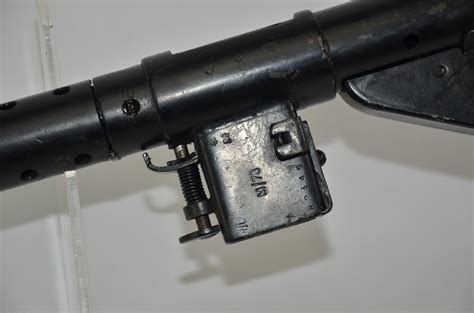 WW2 Mk5 Sten Gun With Inert Rounds, Spare Magazine and Bayonet (Deactivated) - Sally Antiques