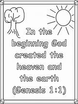 God Created The Earth Coloring Pages  Free Printable Sheets sketch template