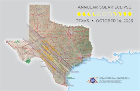 Annular solar eclipse 2023 Texas — Great American Eclipse