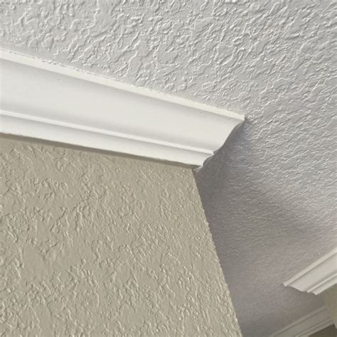 Knockdown texture applied and crown molding | Knockdown texture walls ...