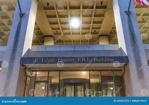 Entrance J. Edgar Hoover Building Federal Bureau Investigation ...