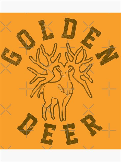 "Golden Deer Retro Style | Fire Emblem: Three Houses Logo" Poster by surik- | Redbubble