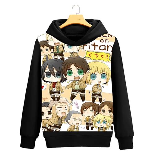 Anime Attack On Titan Hoodies Coat Halloween Party Leisure Hoodies Costume Legion Clothing men ...