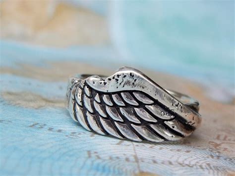 Angel Wing Jewelry Angel Wing Ring Silver Angel Wing Ring