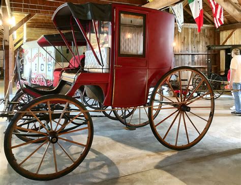 Red brougham | Chauffeured closed carriage • Carriage Museum… | Flickr