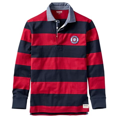 Timberland | Men's Long Sleeve Striped Rugby Shirt