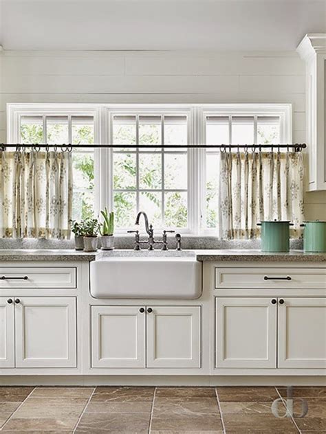 20 Creative Window Treatments | TheThings | Kitchen window coverings, Kitchen sink window ...