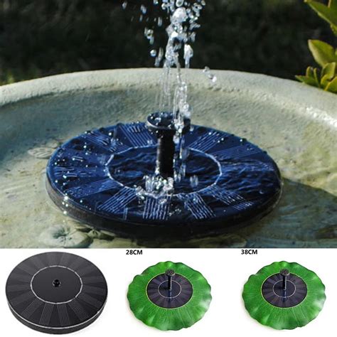 Solar powered pond fountain 7V Floating Water Pump Solar Panel Garden Plants Watering Power ...