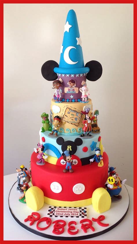 My Grandson's Disney Christening Cake - CakeCentral.com