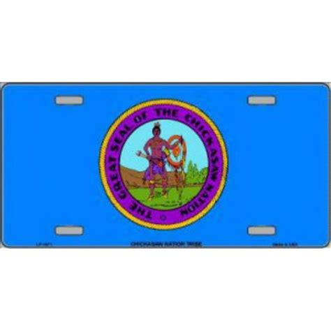 Chickasaw Nation Flag Metal License Plate - Walmart.com - Walmart.com