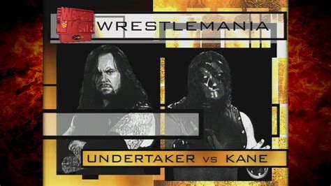 Undertaker Vs Kane Wrestlemania 14