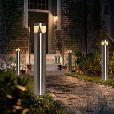 Modern LED Bollard Garden Spike Lamp Post Stainless Steel Outdoor Ground Light | eBay