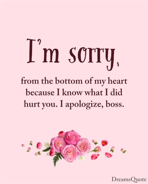 Professional Apology Message To Boss – Sorry Messages - Dreams Quote