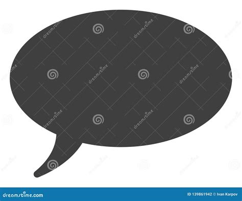 Vector Message Cloud Icon stock vector. Illustration of design - 139861942