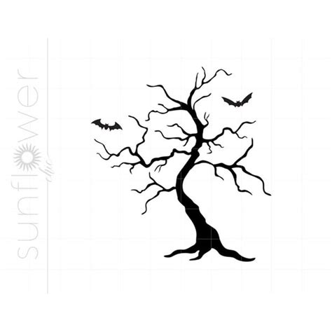 Halloween SVG | Halloween Tree Silhouette Svg Cut File | Spo - Inspire Uplift