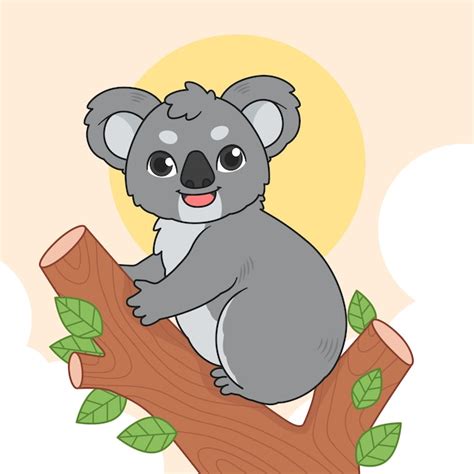 Free Vector | Hand drawn cartoon koala illustration