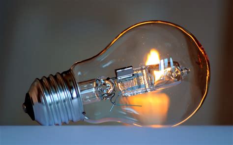 Download Man Made Light Bulb HD Wallpaper