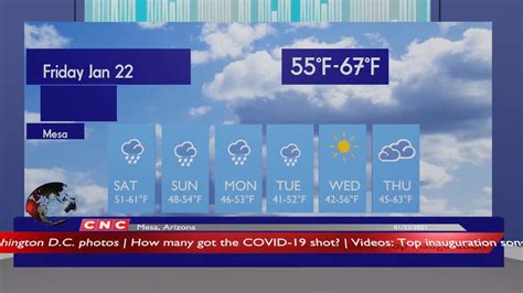 Weather Forecast Mesa, Arizona Mesa weather Forecast and local news 01/22/2021 - YouTube