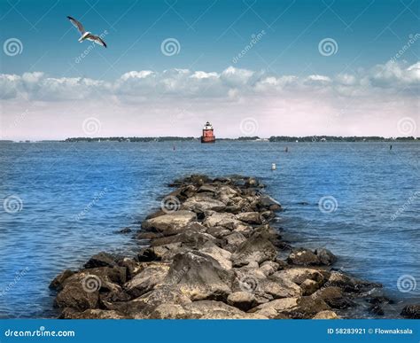 Chesapeake Bay Lighthouse Stock Photo - Image: 58283921