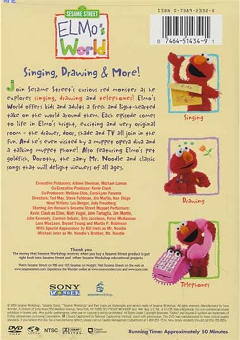 Elmo's World: Singing, Drawing & More! (DVD 2000) | DVD Empire