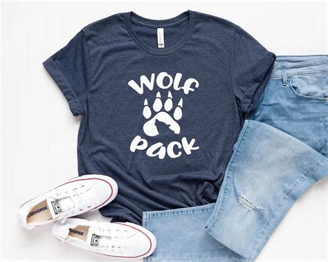 Wolf Pack Shirt Wolf Shirt Family Shirt Set She wolf Shirt | Etsy