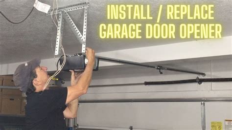 Replacing / Installing Genie Garage Door Opener. EASY DIY, One Man Install - YouTube