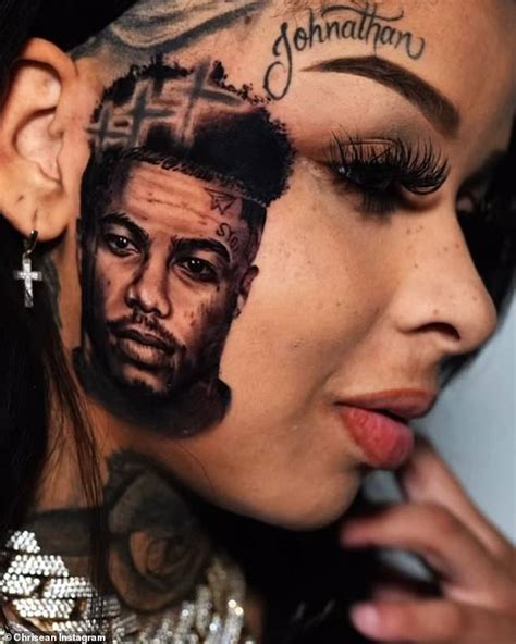 Chrisean Rock gets new tattoo of baby daddy Blueface on her FACE and ...