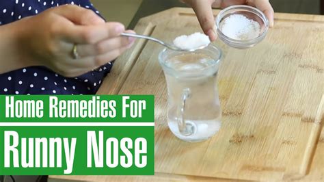 3 BEST NATURAL HOME REMEDIES TO STOP RUNNY NOSE - YouTube