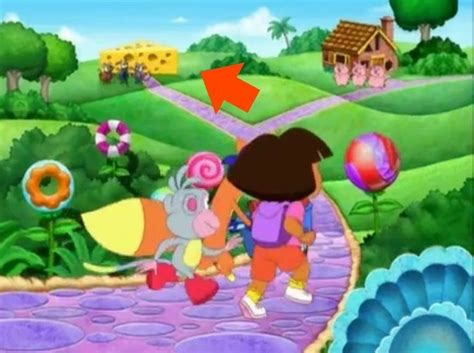 Dora, Boots, and Swiper goes to the mice instead Three Little Piggies ...