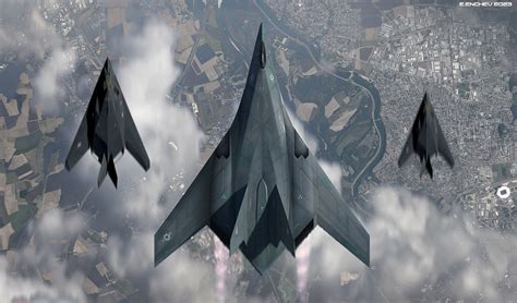 Stealth bomber design inspired by the F117 on Behance