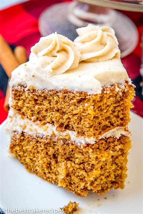 Molasses Spice Cake Recipe with Spiced Buttercream Frosting