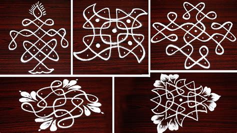 Top 5 Very easy Sikku kolam designs for beginners with dots - Daily use ...