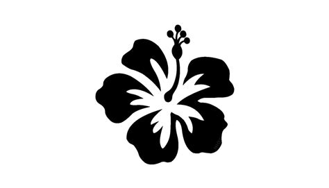 Hibiscus Silhouette Vector at Vectorified.com | Collection of Hibiscus Silhouette Vector free ...