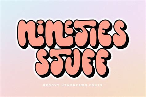 Nineties Stuff - Groovy Font | Fonts ~ Creative Market