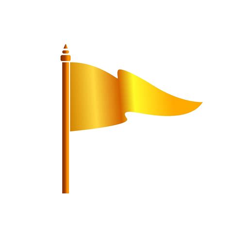 Yellow color flag vector icon on white background. 20291941 Vector Art at Vecteezy