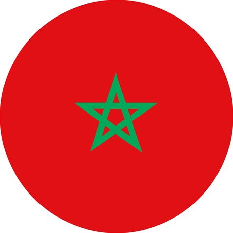 Morocco flag round shape PNG 22102119 PNG