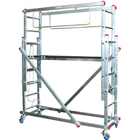 Castor & Ladder Aluminium Mobile Platform Trestle Ladder Stage ...