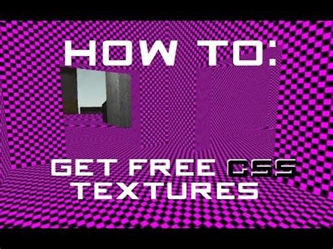 How To: Get Free CSS Textures For Garry's Mod - YouTube