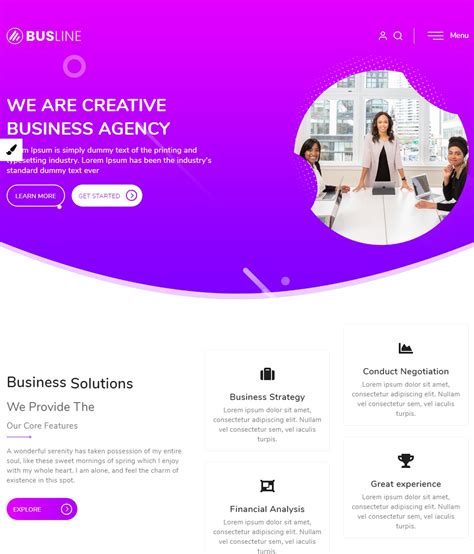 React Landing Page Template