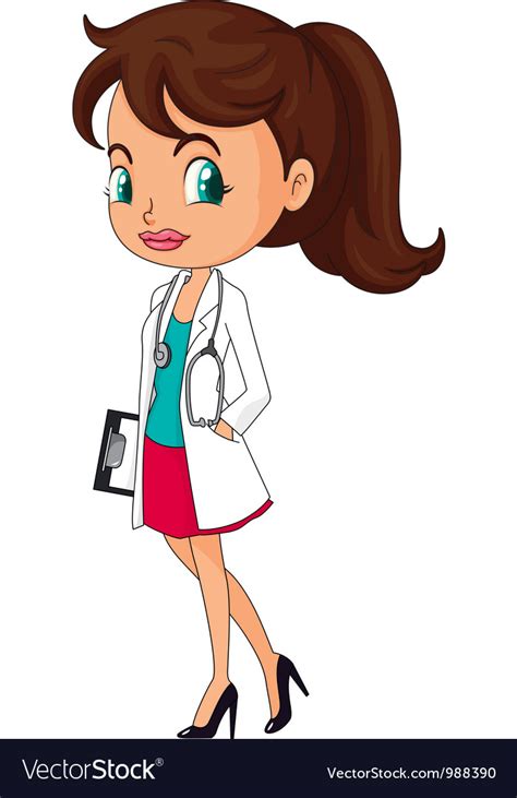 Female Doctor Royalty Free Vector Image - VectorStock