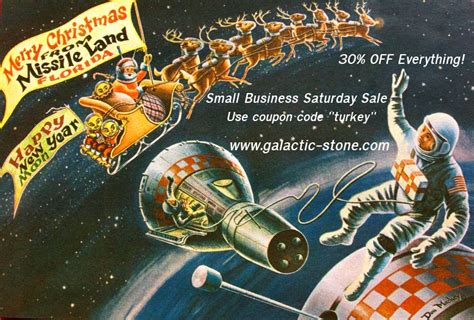 Small Business Saturday Sale | Vintage space art, Christmas card art ...