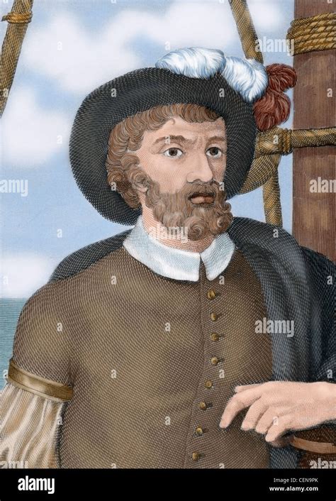 Juan Sebastian Elcano (1476-1526). Spanish explorer. First navigator ...