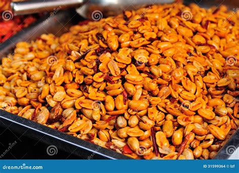 Fried peanuts stock photo. Image of bunch, snack, food - 31599364