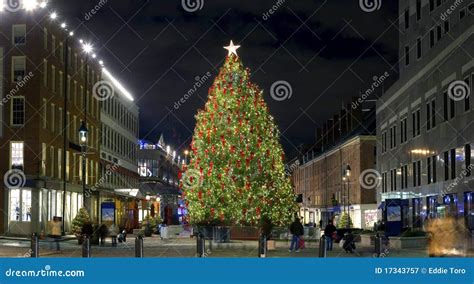 Christmas South Street Seaport Stock Image - Image of christmas, tree ...