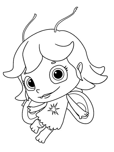 Libby Light Sprite from Wallykazam Coloring - Play Free Coloring Game Online