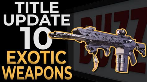 LET'S TRY OUT THE NEW EXOTIC WEAPONS IN TU10 - THE DIVISION 2 - YouTube