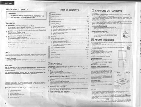 MDCP: Denon DMD-1000 User Manual, page 3