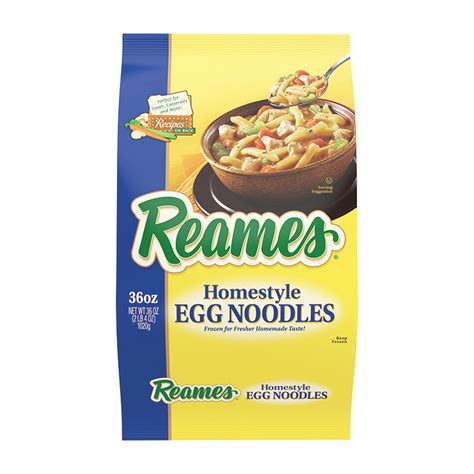 Reames Homestyle Egg Noodles, 36 oz Bag, Frozen Egg Noodles - Walmart.com