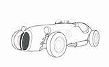 Rennauto Oldtimer Racing Car Coloring Colorear Kleurplaat Retro  sketch template